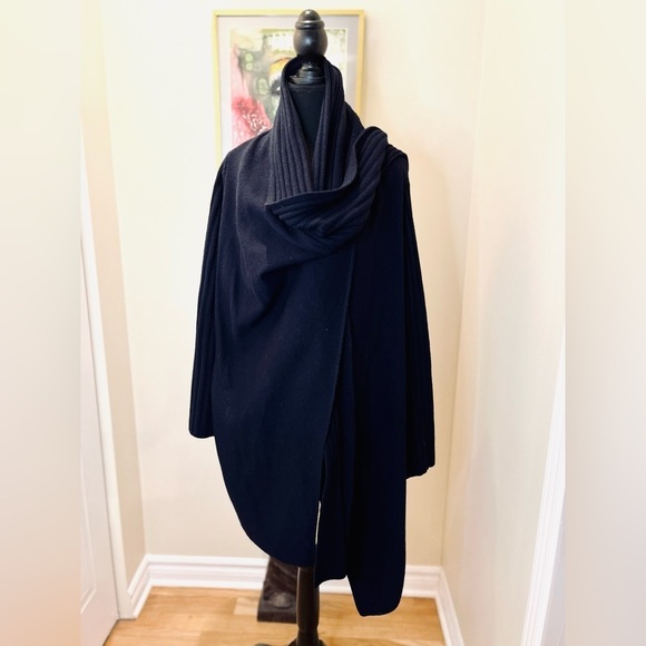 Olsen Cardigan open front w/collar scarf textured knit &  pockets 💙💙 - Picture 9 of 12